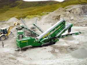 McCloskey S190 High Production Vibrating screener for aggregate material screening